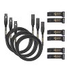 Clef Audio Labs XLR Male to XLR Female, Black Zinc Alloy Shell/PVC Jacket - 10FT- 3PK - 2 of 4