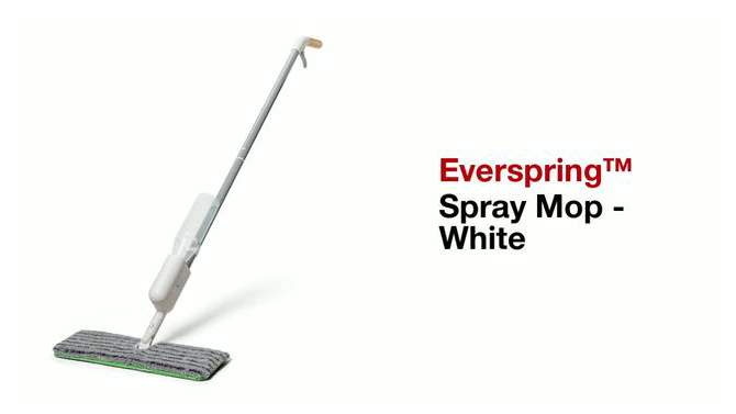 White Multi-Surface Floor Spray Mop - Everspring&#8482;, 6 of 11, play video