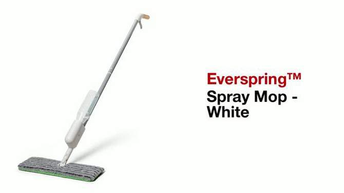 White Multi-Surface Floor Spray Mop - Everspring&#8482;, 6 of 11, play video