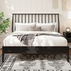 KWPZQEB Bamboo Platform Bed Frame with Tall Headboard, Wood Slat Support, No Box Spring Needed, Easy Assembly - 3 of 4