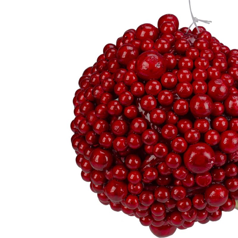 Northlight 5" Artificial Festive Berries Ball Christmas Ornament - Red, 4 of 5