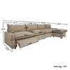 149''Modular Sectional Sofa with Heating cushion Power Recliner Chair, Sectional Sofa Deep Seat 4-Seater with Ottoman Soft Couch with USB Ports - 3 of 4