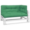 vidaXL Pallet Cushion Set of 3 Green Polyester UV-resistant - 3 of 4