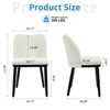 COZONY Dining Chairs Set of 2, Modern Upholstered Fabric Side Chairs with Padded Seat and Wood Legs, Accent Dining Room Chairs Kitchen & Living Room - 2 of 4