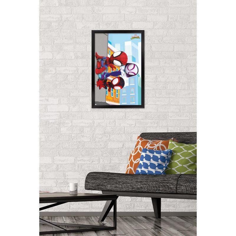 Trends International Marvel Spidey and His Amazing Friends - Wall Framed Wall Poster Prints, 2 of 7