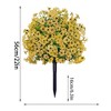 TARGET 1.97FT Artificial Cedar Topiary Ball Trees with Ground Spike 2pcs UV Resistant Faux Shrubs&Bushes Potted Plants for Outdoor Indoor Front Porch - 4 of 4