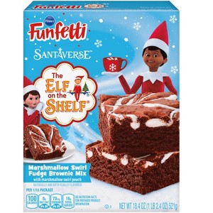 Pillsbury Funfetti The Elf On The Shelf Marshmallow Swirl Fudge Brownie Mix - 18.4oz - 1 of 1