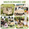 HTUTWOO Beach Collapsible Wagon Cart, Heavy Utility Wagon Cart, 70L Capacity, Heavy Duty 200 lbs - 2 of 4