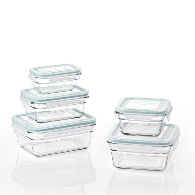 Glasslock Oven Microwave Safe Glass Food Storage Containers Set w/ Lids, 1 of 6