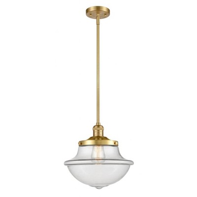 Oxford - 1 Light Stem Hung Mini Pendant In Traditional Style-11.5 Inches Tall and 11.75 Inches Wide