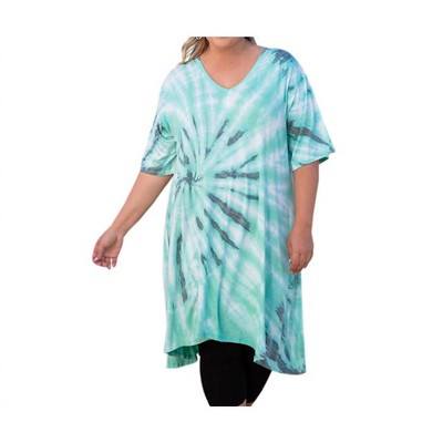 Women's Short Sleeve V-Neck Cara Tunic - Plus - On The Plus Side
