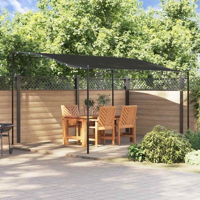 VidaXL Canopy Anthracite 13.1'x9.8' 0.6 oz/ftÂ² Fabric and Steel