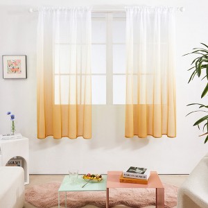 Deconovo Ombre Sheer Curtain Panel Pair(2 Panel) - 1 of 4