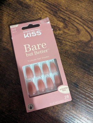 KISS Bare but Better Press-On Nails, Glossy Beige, Long Length, Coffin  Shape, 31 Ct. – KISS USA