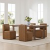 Spruce&Spring Upholstered Dining Chairs with Casters Set of 2 - 2 of 4