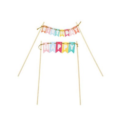 Packed Party Happy Birthday Cake Pennant