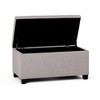 NicBex 35.6" Storage Bench Rectangle Storage Ottoman for Bedroom, Living Room, Gray - 4 of 4