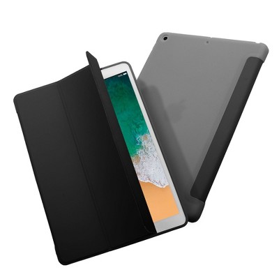 Insten Tablet Case Compatible with iPad 10.2" 8th & 9th Generation, Liquid Silicone, Sleep/Wake, Black