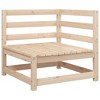 vidaXL Garden Sofa Set Solid Pine Wood Large Modular - Natural Pine Without Cushion - 4 of 4