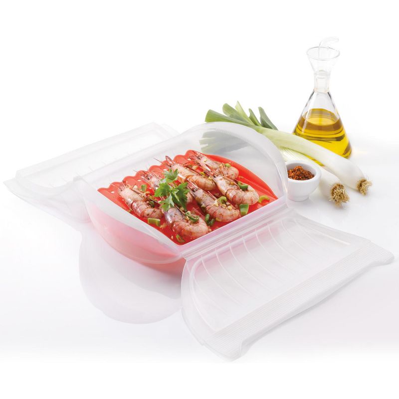 Lekue 3-4 Person Steam Case With Draining Tray, 3 of 4