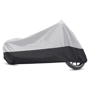 Unique Bargains 180T Waterproof Rain Dust Motorcycle Cover Outdoor Sun Protector - 1 of 4