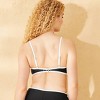 Women's Contrast Binding Bralette Bikini Top - Shade & Shore™ Black - 2 of 4