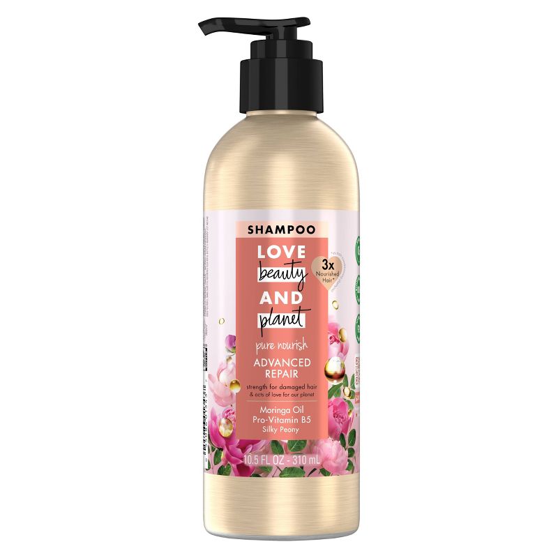 Love Beauty and Planet Pure Nourish Advanced Repair for Damaged Hair Pump Shampoo, 3 of 8