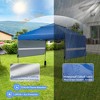 Aghana Digitals Blue Instant Pop-up Canopy Tent: 10x17.6ft Oxford Fabric with Dual Awnings, - 4 of 4