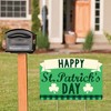 Big Dot of Happiness St. Patrick's Day - Saint Paddy's Day Party Yard Sign Lawn Decorations - Happy St. Patrick's Day Party Yardy Sign - 2 of 4