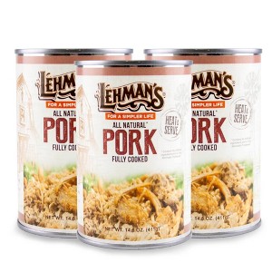 Lehman's All Natural Canned Meat, USA Made Ready to Eat for Everyday, Camping or Emergencies, 14.5 oz each, Pack of 3 - 1 of 4