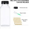 Empty Plastic Bottles with Leak-Proof Caps, 30 Pack 8oz Food Grade Beverage Containers - 4 of 4