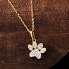 Ross-Simons 0.10 ct. t.w. Diamond Paw Print Pendant Necklace in 10kt Yellow Gold - 3 of 4