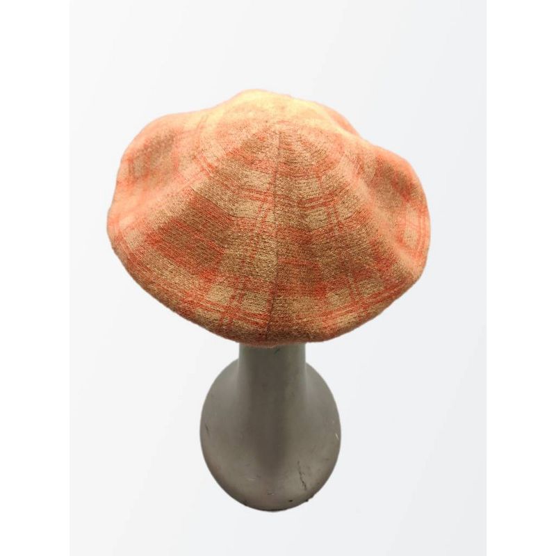 Plaid Felt Beret Hat - A New Day&#8482; Brown Plaid, 4 of 5