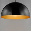 ET2 Lighting Hemisphere 1 - Light Pendant in  Gloss Black/Gold - 2 of 3
