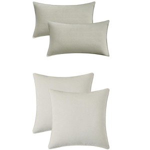 REGALWOVEN 4 Pcs Solid Chenille Soft Couch Throw Pillow Covers for Sofa Living Room Home Decor 18 x 18 Inch - 1 of 4