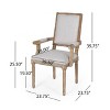 Set of 2 Maria French Country Wood Upholstered Dining Chairs - Christopher Knight Home - 4 of 4