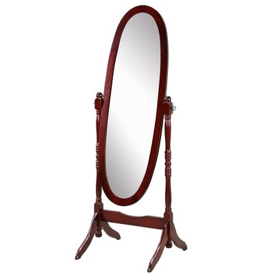SEVOBAL Bathroom Vanity Mirrors Queen Anna Style Freestanding Full Cheval Mirror Versatile Placement Robust Quality, Cherry, 22.5"*16"*59.25"
