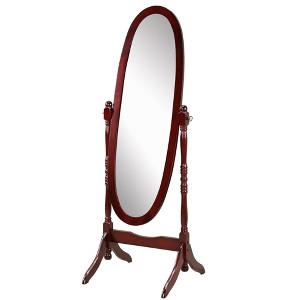 SEVOBAL Bathroom Vanity Mirrors Queen Anna Style Freestanding Full Cheval Mirror Versatile Placement Robust Quality, Cherry, 22.5"*16"*59.25" - 1 of 4