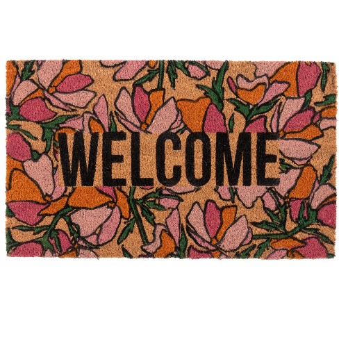 Home Sweet Home Daisy Doormat, Floral Doormats