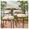 Kensington Garden 4pc 15"x15" Outdoor Bistro Chair Cushions - 2 of 4