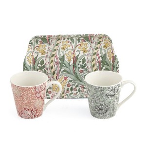 Pimpernel Floral Porcelain Mug & Tray Set - Porcelain & Melamine, Decorative Drinkware for Entertaining or Serving Hot Beverages - Elegant Gift - 1 of 4