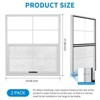 2pcs Shed Windows, Flush Mount Window with Tempered Glass and Fiberglass Screen, Small Window with Screws for Shed, Chicken Coop, Playhouse - 2 of 4
