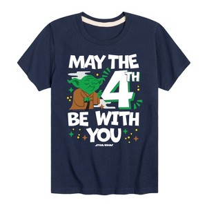 Boys' - Star Wars - Yoda May The 4Th Short Sleeve Graphic T-Shirt - 1 of 4