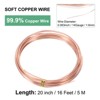 Unique Bargains Soft Pure Copper Jewelry Making Gardening Wire 1 Roll - 3 of 4