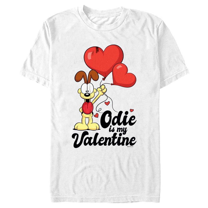 Men's Garfield Odie is My Valentine T-Shirt, 1 of 6