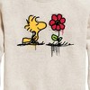 Boys' - Peanuts - Woodstock Rose Graphic Long Sleeve Fleece Sweatshirt - 2 of 4