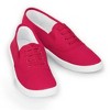 Collections Etc Ladies Slip-On No Tie Comfort Canvas Round Toe Sneaker Shoes - 2 of 3