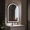 Arched Frame LED Dimmable Anti-Fog Bathroom Vanity Mirror - 2 of 4