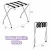 Costway Folding Luggage Rack Chromed Metal Suitcase Holder Shelf for Home Hotel - 3 of 4