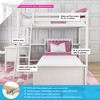 Max & Lily L-Shaped Twin over Twin Bunk Bed with Desk - 2 of 4